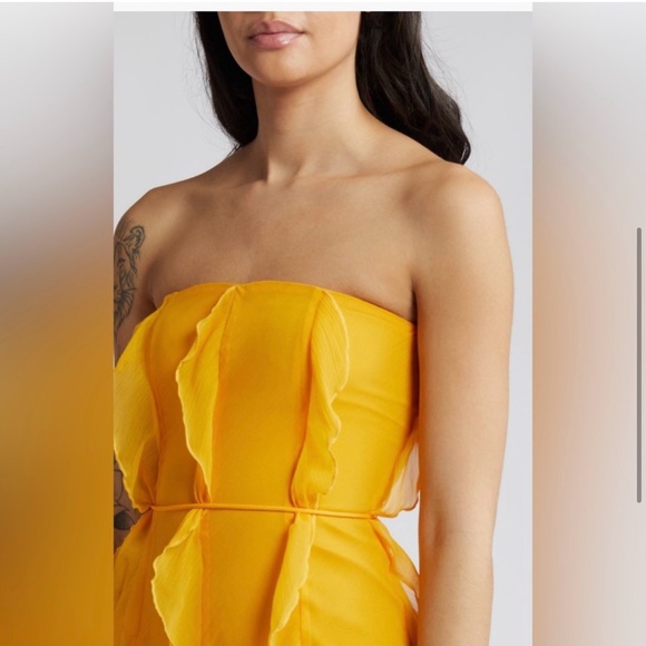 ASOS Yellow Tube Dress - Picture 2 of 8
